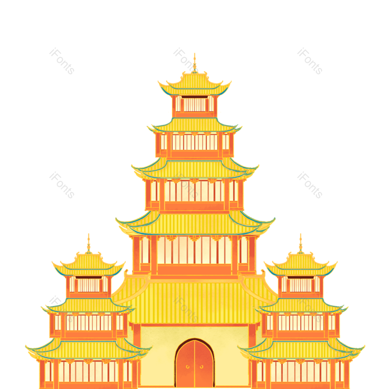 古代建筑图片,元素,PNG,免抠素材